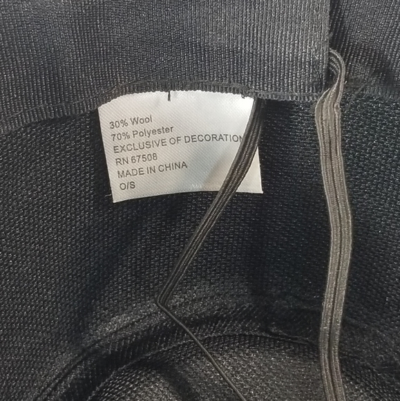 COPY - Mens Fedora Black & Gray Wool Blend Hat - Picture 5 of 9